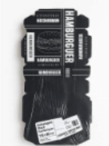 Embalagem para Hambúrguer Black - 110x80mm