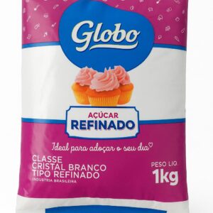 Açúcar refinado globo 1 kg