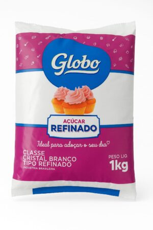 Açúcar refinado globo 1 kg