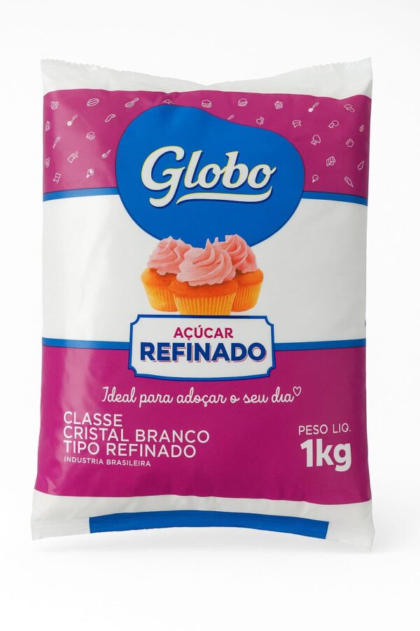 Acucar refinado globo 1 kg Açúcar refinado globo 1 kg