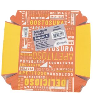 Embalagem Bandeja Vermelha M 124x38 (50 Unidades)