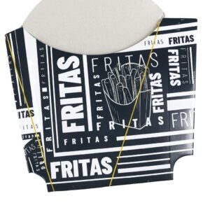 Embalagem Batata Frita Black – 90x130mm Embalagem Batata Frita Black 90x130mm (50 Unidades)