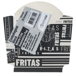 Embalagem Black Batata Frita Automática Pequena – 85x104 Embalagem Black Batata Frita Automática Pequena - 85x104mm (50 Unidades)