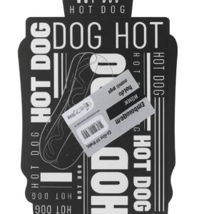 Embalagem Black Hot Dog – 247x54mm Embalagem Black para Hot Dog, 247 x 54 mm, 50 Unidades