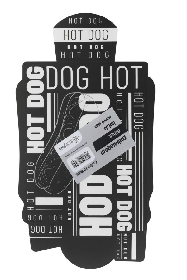 Embalagem Black Hot Dog – 247x54mm Embalagem Black Hot Dog - 247x54mm (50 Unidades)
