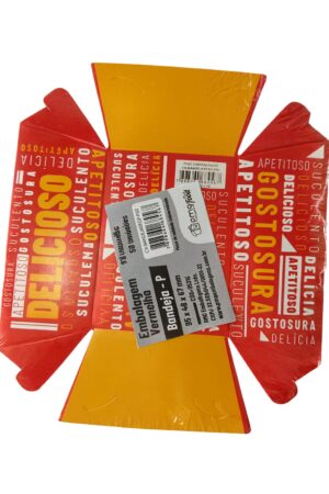 Embalagem Vermelha Bandeja P – 95x48mm Embalagem Vermelha Bandeja P - 95x48mm (50 Unidades)