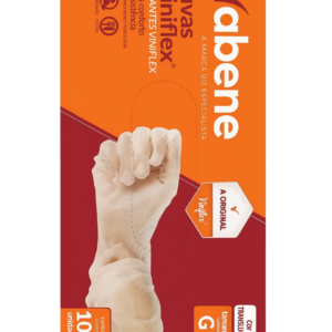 Luva viniflex branca Caixa com 100 unidade (G)
