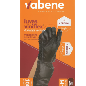 Luva viniflex Preta Caixa com 100 unidade (G)
