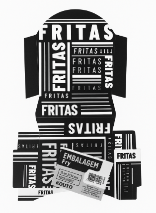 1 Embalagem Black Batata Frita – 96x120mm (50 Unidades)