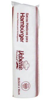 Sacos Plásticos para Hambúrguer Vabene 20,5x16cm – Rolo com 500 unidades