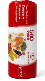 Sacos plasticos para Frezzer