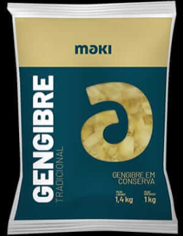 Gengibre fatiado osara em conserva