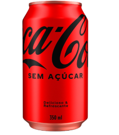 1 Coca-Cola Zero Açúcar Lata 350 ml