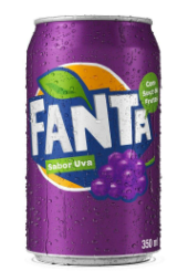 1 Fanta Uva Lata 350 ml
