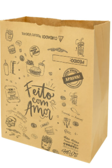 Sacola para Delivery 100 Unidades Grande