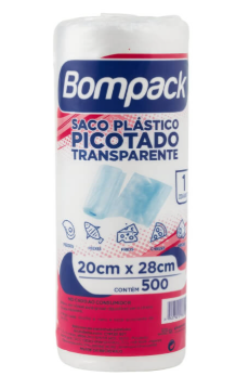 Saco Plástico Picotado, 500 Unidades