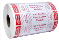 Lacre de Segurança Largo, 500 Unidades